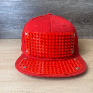 Elope Hat Cap Snapback Red Lego Building Blocks Brim Outdoors